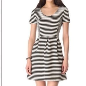 “MADEWELL” Bistro Fit-n-Flare Striped Dress